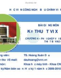 Bài giảng môn Kỹ thuật vi xử lý: Chương 4 - TS. Hoàng Xuân Dậu