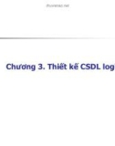 Bài giảng Cơ sở dữ liệu (Database) - Chương 3: Thiết kế cơ sở dữ liệu logic