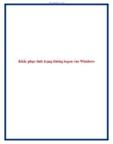 Khắc phục tình trạng không logon vào Windows