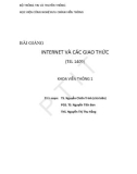 Bài giảng Internet và các giao thức