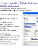 Bài giảng Microsoft Word 2003 - Bài 02: Fonts - Symbol - Bullets and Numbering