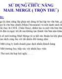 Bài giảng Microsoft Word 2003 - Bài 09: Sử dụng chức năng Mail Merge (Trộn thư)