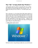 Mẹo 'độc' sử dụng thành thạo Windows 7