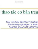 Bài 5: các thao tác cơ bản trên bảng