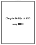 Chuyển dữ liệu từ SSD sang HDD.