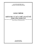 Giáo trình Kiểm tra và sửa chữa pan ô tô (Nghề: Công nghệ ô tô) - Trường Cao đẳng Hàng hải II