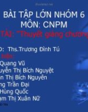 Bài tập lớn môn Công nghệ phần mềm Thuyết giảng phần mềm và kỹ thuật phần mềm