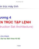 Kiến trúc máy tính: chương 4 Kiến trúc tập lệnh - ĐH Bách Khoa Hà Nội