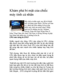 Khám phá bí mật của chiếc máy tính cá nhân