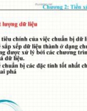 Bài giảng Khai phá dữ liệu - Chương 2: Tiền xử lý dữ liệu