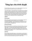 Tăng lực cho trình duyệt