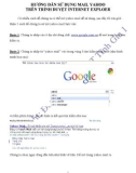 Hướng dẫn sử dụng mail yahoo trên trình duyệt Internet Exploer