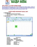 TỰ HỌC EXCEL 2007 - NHẬP MÔN EXCEL 2007