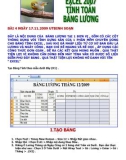 TỰ HỌC EXCEL 2007 - TẠO BẢNG TÍNH THEO MẪU - PHẦN 2