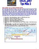 TỰ HỌC EXCEL 2007 - TẠO BẢNG TÍNH THEO MẪU - PHẦN 3