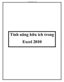 Tính năng hữu ích trong Excel 2010