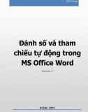 Đánh số và tham chiếu tự động trong MS Office Word