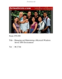 actualtests microsoft 070 290 exam managing and maintaining ms win 2003 phần 1