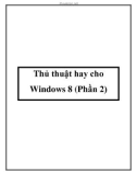 Thủ thuật hay cho Windows 8 (Phần 2)