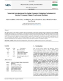 Numerical investigation of the online parameter estimation techniques for interior permanent magnet synchronous machines