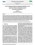 Lifetime estimation for electrical components in distribution systems using their inspection and maintenance records