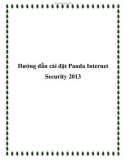 Hướng dẫn cài đặt Panda Internet Security 2013