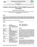 Leaderless - and leader-follower matrix-weighted consensus with uncertainties