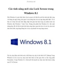 Các tính năng mới của Lock Screen trong Windows 8.1