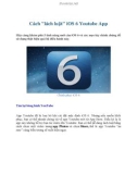 Cách lách luật iOS 6 Youtube App