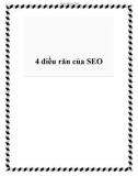 4 điều răn của SEO