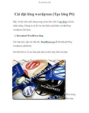 Cài đặt blog wordpress (Tạo blog P6)