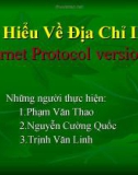 Bài giảng: Tìm Hiểu Về Địa Chỉ IPv4 (Internet Protocol version 4)