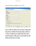 Làm việc nhóm với Office Groove 2007