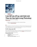 Làm thế nào để tạo một hình ảnh Thao tác làm lạnh trong Photoshop