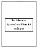 Tải Advanced SystemCare 5 Beta 1.0 miễn phí