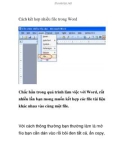 Cách kết hợp nhiều file trong Word