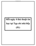 Mỗi ngày 4 thủ thuật tin học