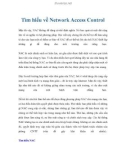 Tìm hiểu về Network Access Control