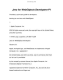 Java for WebObjects Developers-P1