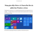 Mang giao diện Metro và Charm Bar lên các phiên bản Windows cũ hơn