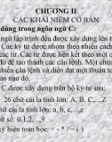 Bài giảng Lập trình ngôn ngữ C - Chương 2: Các khái niệm cơ bản