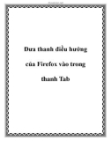 Đưa thanh điều hướng của Firefox vào trong thanh Tab