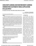 Using deep learning and reinforcement learning combination in automatic vehicle application of allee effect