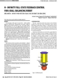 H - infinity full state feedback control for a ball balancing robot