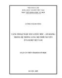 Luận án Tiến sĩ Khảo cổ học: Lăng Thoại Ngọc Hầu (Châu Đốc – An Giang) trong hệ thống lăng mộ thời Nguyễn ở Nam Bộ Việt Nam