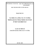 Luận án Tiến sĩ Công tác tư tưởng: Vai trò của công tác tư tưởng trong quản lý hoạt động xuất bản ở Việt Nam hiện nay