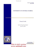 REPORT NO. 2009-160 MARCH 2009 UNIVERSITY OF CENTRAL FLORIDA Financial Audit For the Fiscal Year Ended June 30, 2008