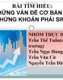 Bài tìm hiểu: Những vấn đề cơ bản về chứng khoán phát sinh