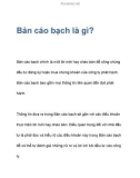 Bản cáo bạch là gì?