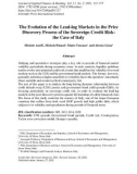 The evolution of the lead-lag markets in the price discovery process of the sovereign credit risk: The case of Italy